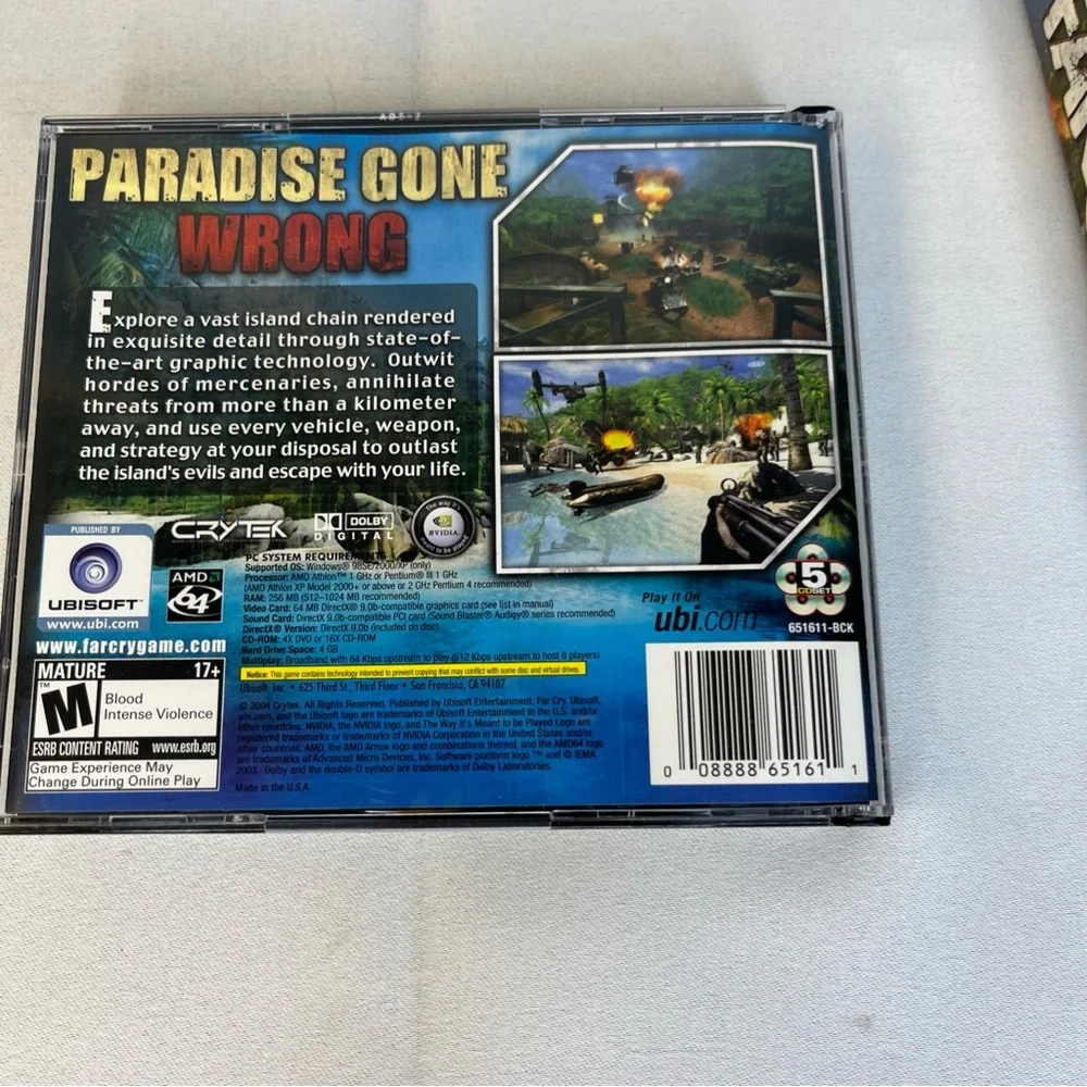 Far Cry (PC, 2004 Ubisoft) Multi-Disc Manual Included NTSC-U/C